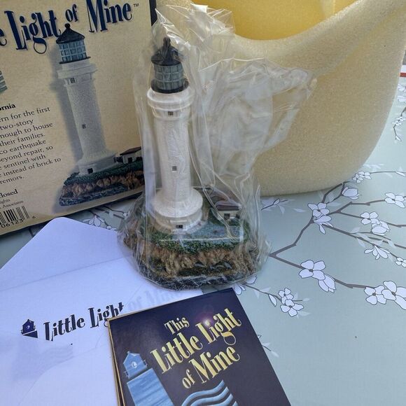 Harbour Lights This Little Light Of Mine Mini Lighthouse Point Arena California - Picture 5 of 5